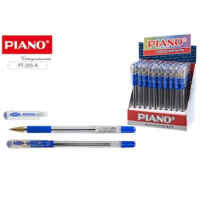 Ручка шариковая масляная РТ-205-А "Piano GOLD" синяя 0.5мм Piano