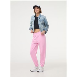 Однотонные спортивные брюки Бабл-гам розовый