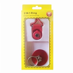 Держатель кольцо (Ring) - PS35 на палец со шнурком в комплекте (red)