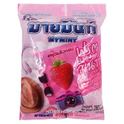 Карамельные конфеты со вкусом мяты и клубники MyMint Boonprasert, Таиланд, 280 г