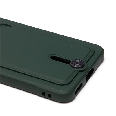 Чехол-накладка - SC304 с картхолдером для "Honor 90" (dark green) (228160)
