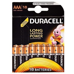 Батарейка AAA Duracell LR03 Basic (18-BL) (180)