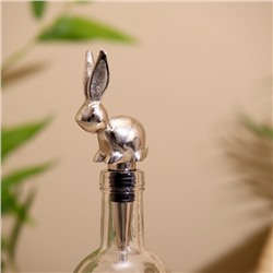 Пробка для бутылки "Кролик" алюминий 6х3,5х15 см