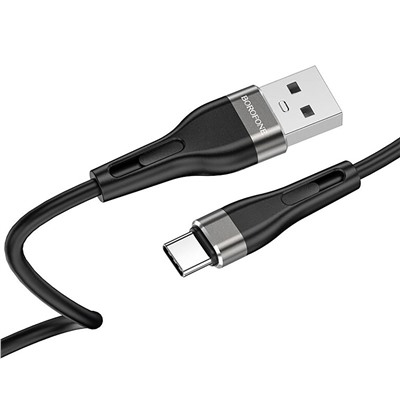 Кабель USB - Type-C Borofone BX46 (повр. уп)  100см 3A  (black)