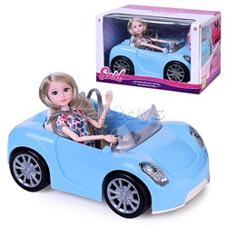Кукла "Вика" с машиной, в коробке
