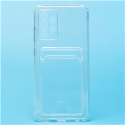 Чехол-накладка - SC276 с картхолдером для "Samsung SM-A525 Galaxy A52" (transparent) (210433)