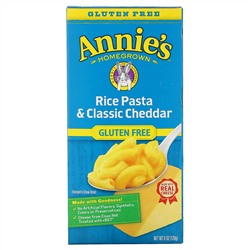 Annie's Homegrown, Rice Pasta & Classic Cheddar, Gluten Free, 6 oz (170 g)