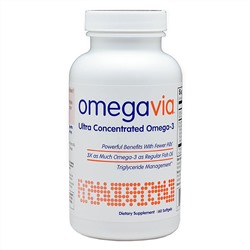 OmegaVia, Ультраконцентрат омега-3, 60 мягких таблеток