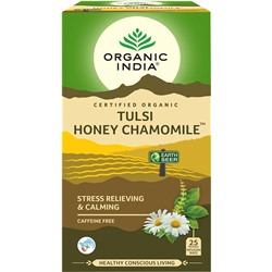 Organic India Tulsi Honey Chamomile Tea /Органик Индия Тулси Мед и ромашка 25 Чайные пакетиков