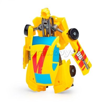 Робот 2 в 1 трансформирующийся в машину, желтый, в коробке