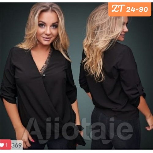 блузка размер 56, цвет черная