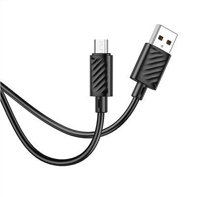 Кабель USB - micro USB Hoco X88  100см 2,4A  (black)