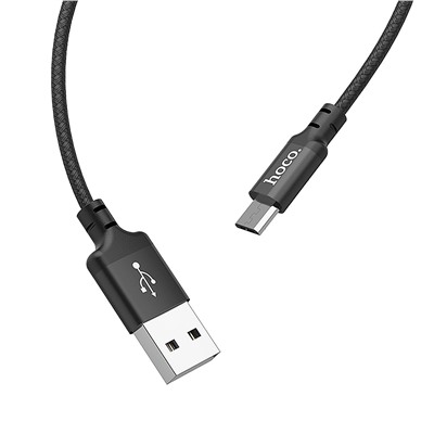Кабель USB - micro USB Hoco X14 Times Speed  100см 2A  (black)