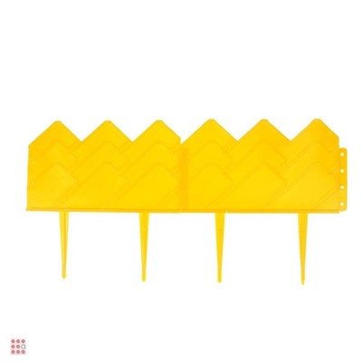 Бордюр для клумб 14х310 см (желтый)