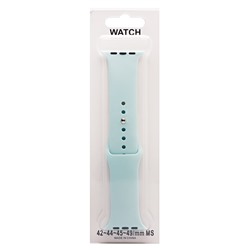 Ремешок - ApW Sport Band Apple Watch 42/44/45мм силикон на кнопке (S) (light mint)
