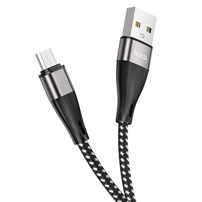 Кабель USB - micro USB Hoco X57 Blessing  100см 2,4A  (black)