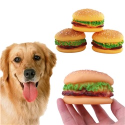 Игрушка-пищалка для собак Гамбургер