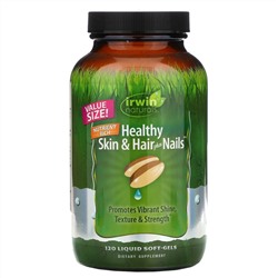 Irwin Naturals, Healthy Skin & Hair Plus Nails, 120 мягких желатиновых капсул с жидкостью