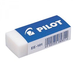 Ластик 42х18х11 мм белый карт.держатель прямоугольный EE-101-36DPK Pilot