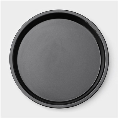 Форма для выпечки Доляна «Жаклин. Круг», 20×2,5 см, антипригарное покрытие, цвет чёрный