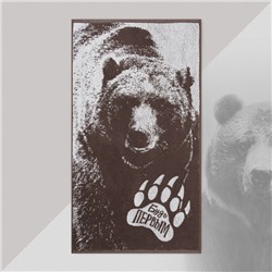 Полотенце махровое Этель "Медведь" 50х90 см, 100% хлопок, 420 гр/м2