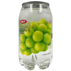 Газированный напиток со вкусом винограда Sparkling OKF, Корея, 350 мл