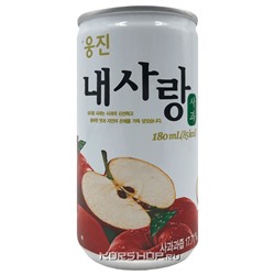Фруктовый напиток Яблоко с добавлением сахара My Love Woongjin, Корея, 180 мл