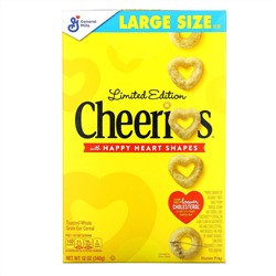General Mills, Limited Edition, Cheerios with Happy Heart Shapes, 12 oz (340 g)