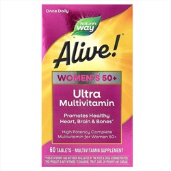 Nature's Way, Alive! ультрамультивитамины для женщин старше 50 лет, 60 таблеток