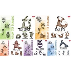 Альбом для рисования 24л "Animals Yoga" (056709) Хатбер