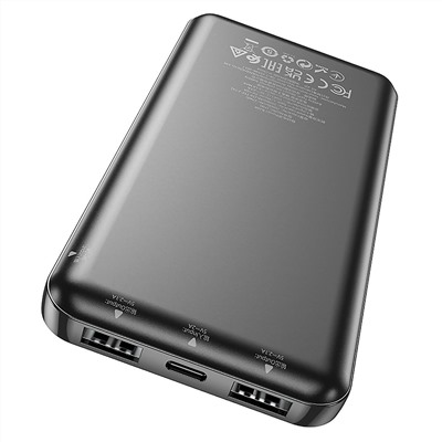 Внешний аккумулятор Hoco J100 10000mAh Micro USB/Type-C (black)