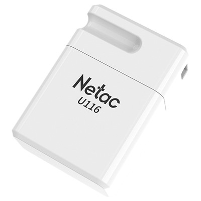Флэш накопитель USB 64 Гб Netac U116 mini (white)