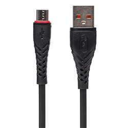 Кабель USB - micro USB SKYDOLPHIN S02V (повр.уп)  100см 3A  (black)