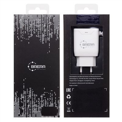 Адаптер Сетевой с кабелем Borofone BA20A Sharp USB 2,1A/10W (USB/Type-C) (black)