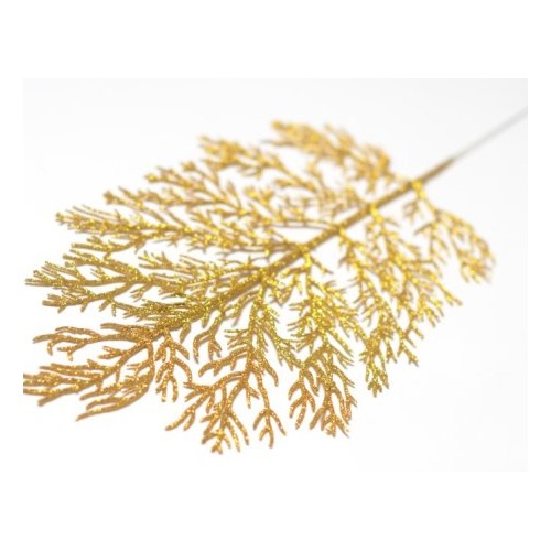 Искусственные цветы, Ветка-лист водоросли мерцающий (1010237) Цвет сиреневый