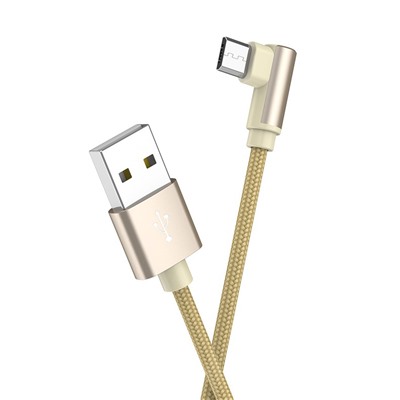 Кабель USB - micro USB Borofone BX26 Express (повр. уп)  100см 2,4A  (gold)