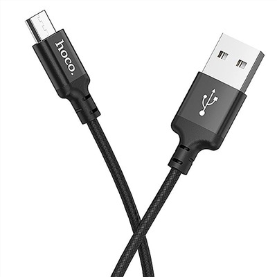 Кабель USB - micro USB Hoco X14 Times Speed  100см 2A  (black)