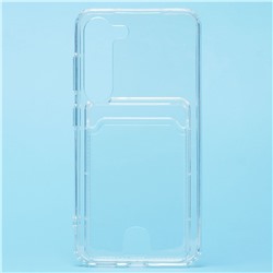 Чехол-накладка - SC276 с картхолдером для "Samsung SM-S911 Galaxy S23" (transparent)