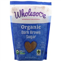 Wholesome, Органический коричневый сахар, 680 г (24 унции) – 1,5 фунта