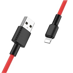 Кабель USB - Apple lightning Hoco X29 Superior (повр. уп)  100см 2A  (red)
