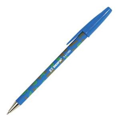 Ручка шариковая BEIFA синяя антискольз.корпус камуфляж АА 110D BEIFA
