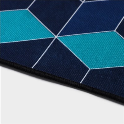 Коврик Доляна «Бурлеск», 40×60 см, цвет синий