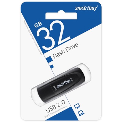 Флэш накопитель USB 32 Гб Smart Buy Scout 3.0 (black)