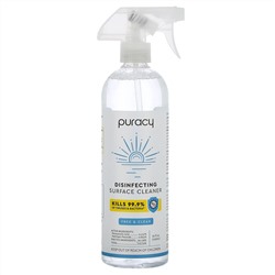 Puracy, Disinfectant Surface Cleaner, Free & Clear, 25 fl oz (739 ml)