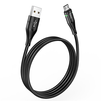 Кабель USB - micro USB Hoco U93  120см 2,4A  (black)