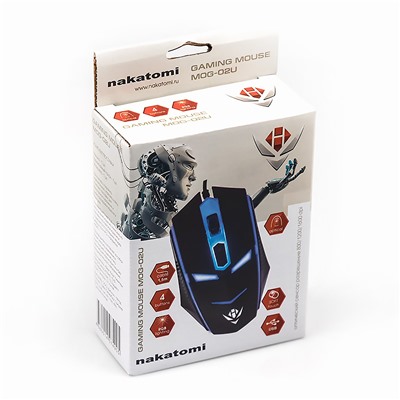 Мышь оптическая Nakatomi Gaming mouse MOG-02U (black) игровая