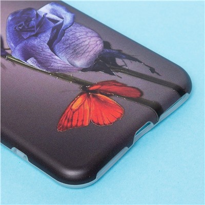 Чехол-накладка - SC185 для "Apple iPhone 7 Plus/iPhone 8 Plus" (006) (black/blue)