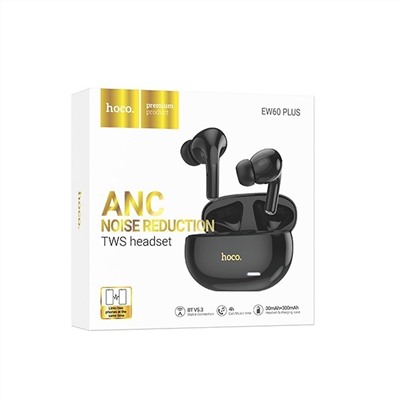 Беспроводные Bluetooth-наушники Hoco TWS EW60 Plus ANC (black)