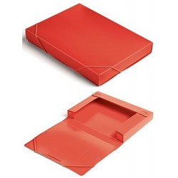 Папка-короб на резинке А4 -BA40/07RED пластиковый 0,7мм красный, корешок 40мм (816209) Бюрократ