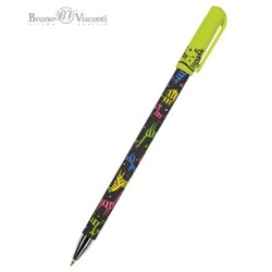 Ручка шариковая 0.5 мм "HappyWrite.Разноцветные зебры" синяя 20-0215/39 Bruno Visconti